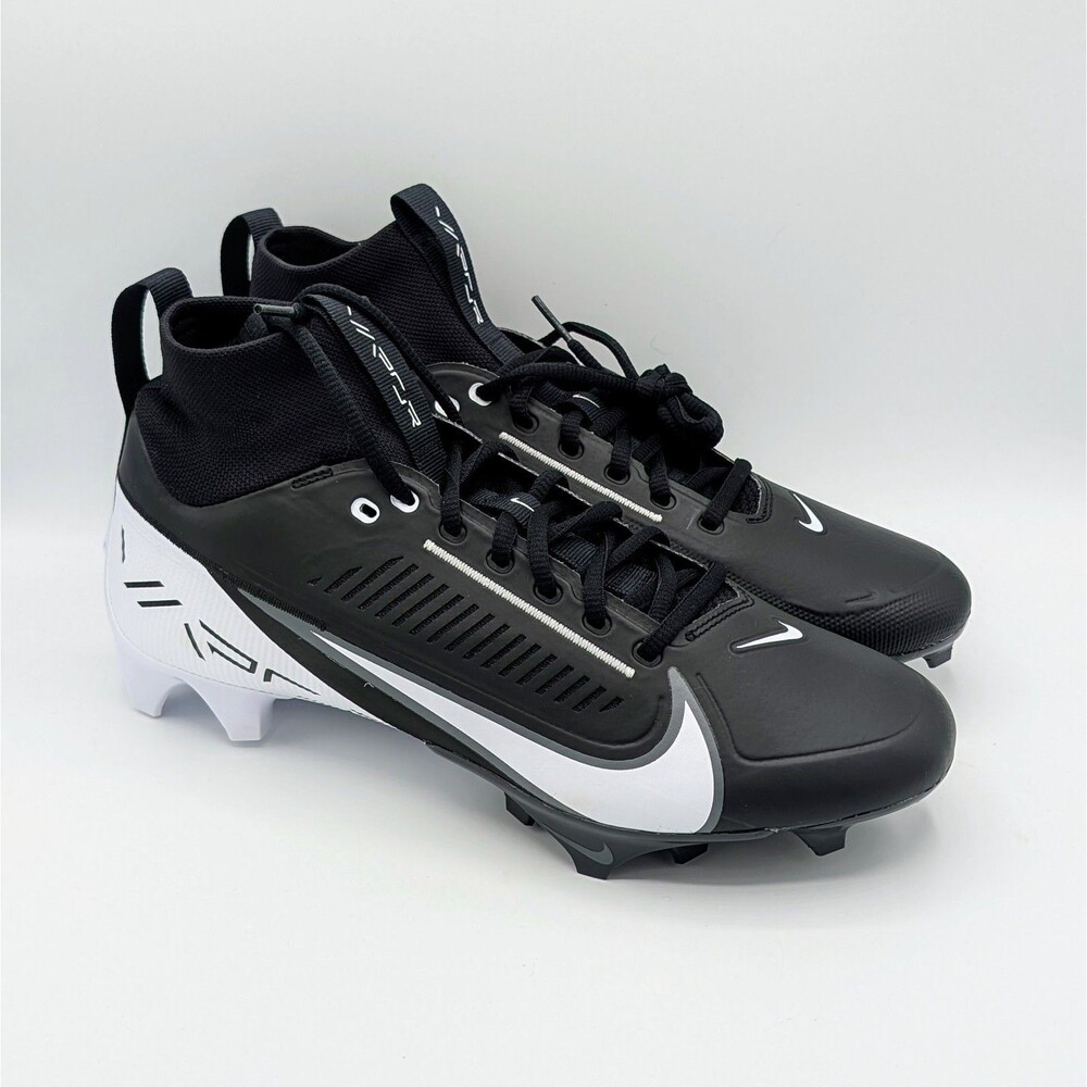 Nike Vapor Edge Pro 360 2 Football Cleats Black White DA5456-001 Men's Size 10.5